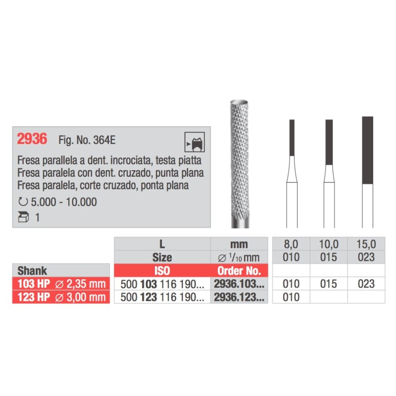 FRESA INCROCIATA PIATTA 2936 EDENTA
