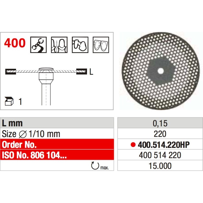 DIAMANTATO PERFORATO 2 LATI EDENTA