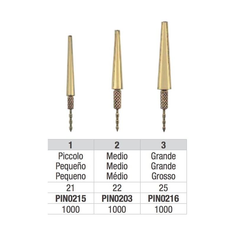 DOWEL PINS SENZA SPILLO 1000PZ EDENTA