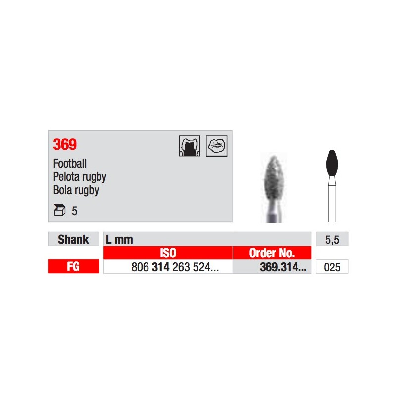 369 FG DIAMANTATA EDENTA 5PZ