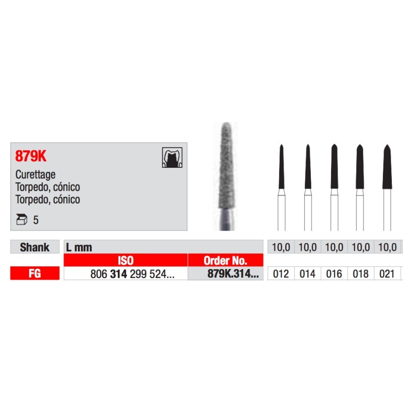 879K FG DIAMANTATA EDENTA 5PZ