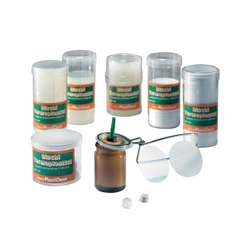 DISCHI CAPPETTE TERMOPLASTICHE 100PZ NEW PLASTIDENT